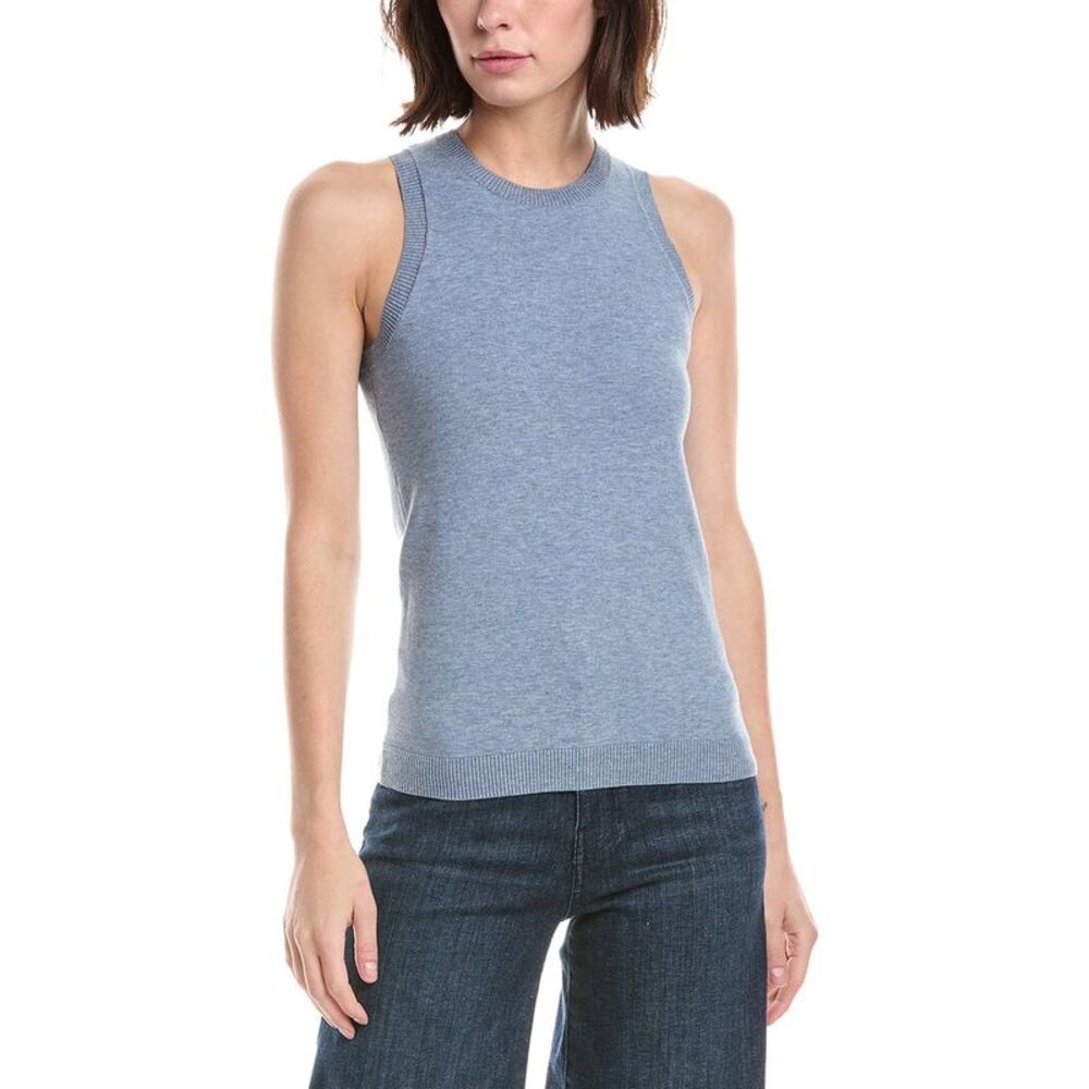 Minnie Rose Womens  Crew Tank Top, Blue
